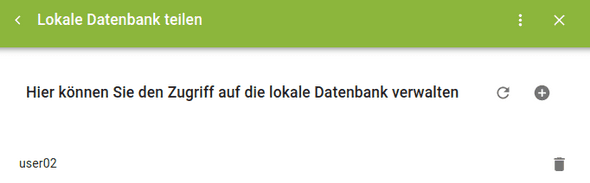 LokalenDbTeilenUser01