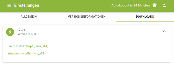 sa einstellungen downloads